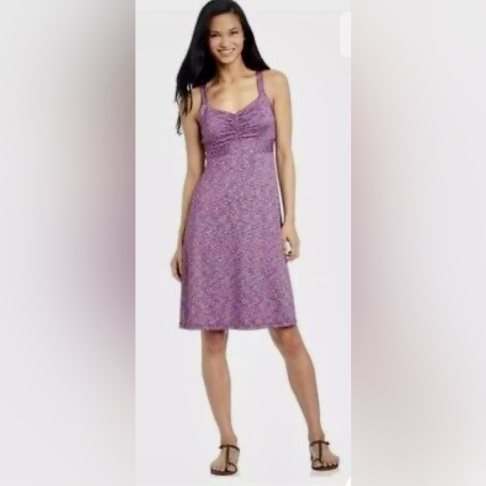 prAna Athletic 'Amaya' Spacedye
Purple Tank Dress Shelf Bra Purple